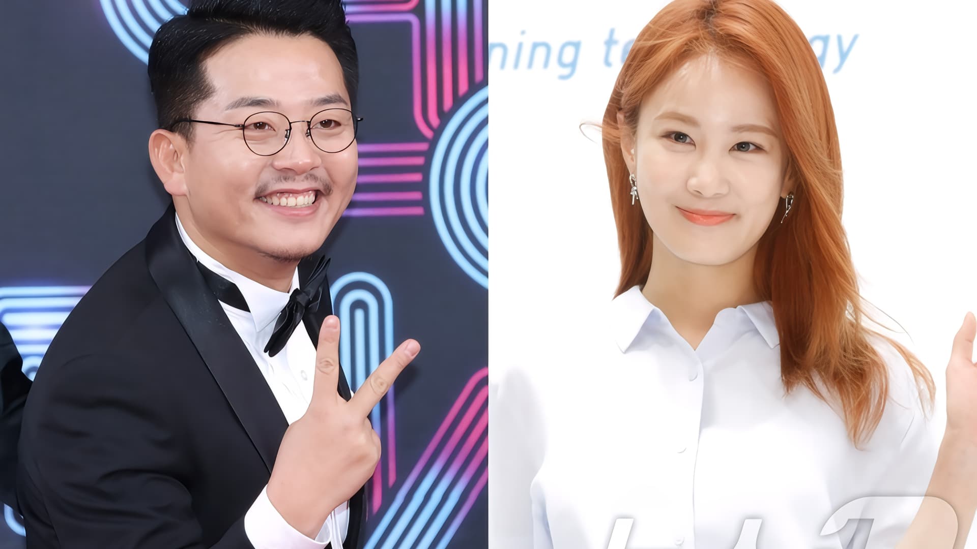 Comedians Kim Jun-ho and Kim Ji-min on their joint YouTube channel JunhoJimin